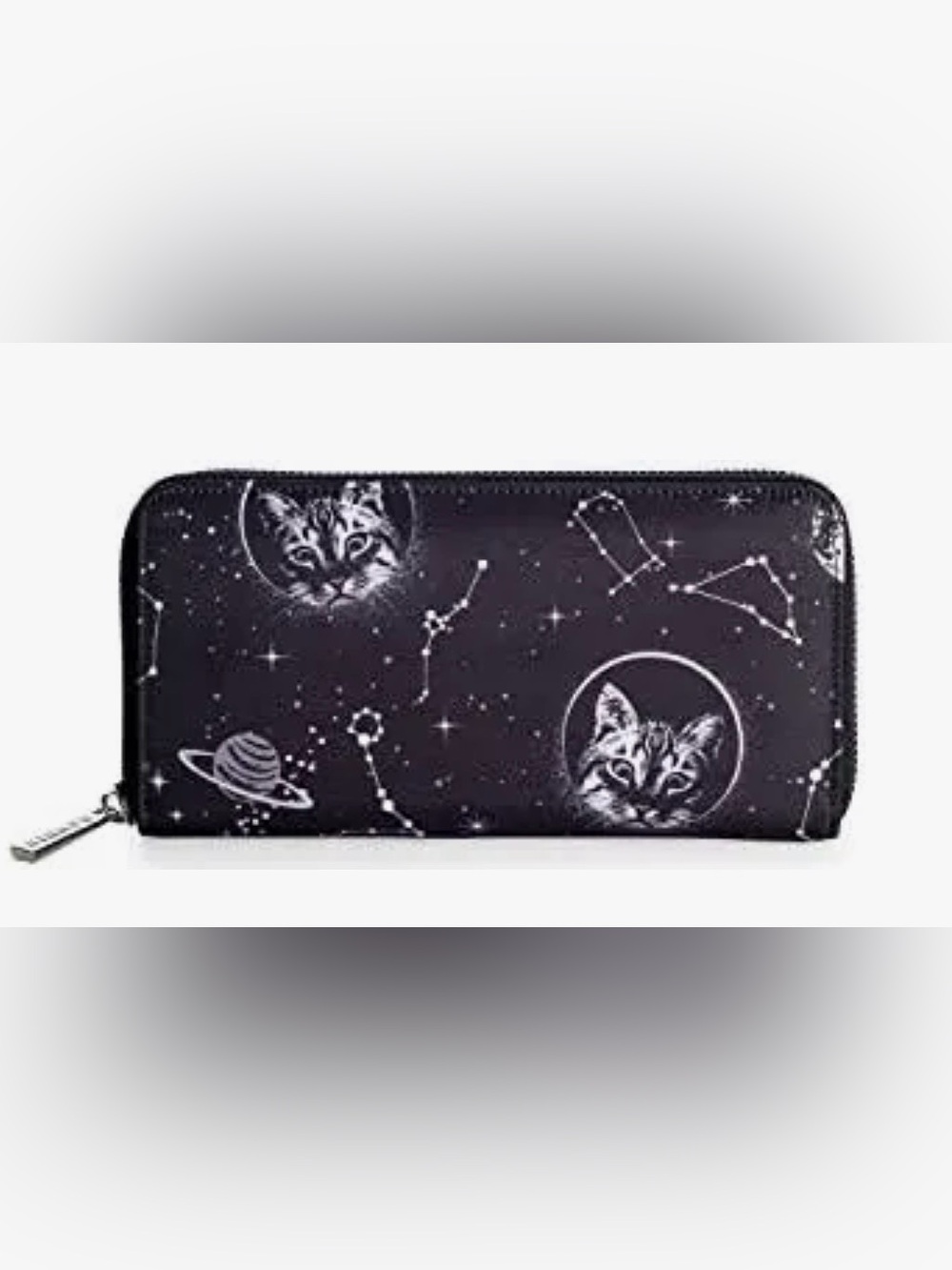 Lost Queen Space Cat Kitty Celestial Constellation Star Clutch Wallet